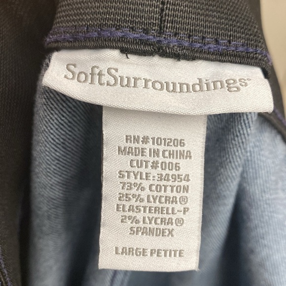 Soft Surroundings Pull-On Denim Jeans Women’s LP Elastic Waist classic Simple - Picture 7 of 11